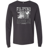 Filipino American Flags Distressed Unisex Jersey Long Sleeve T-Shirt
